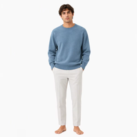 Nouveau pull décontracté en cachemire 100% de Mongolie intérieure pour homme, tricoté, respirant, avec logo frontal, pour l'automne