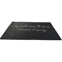 Tapis en fibre de coco de haute qualité, antidérapant, en PVC noir, tapis de porte