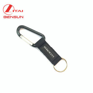 Venta al por mayor a granel, gancho a presión, sublimación, aluminio, escalada, mosquetón, gancho, llavero con logotipo <span class=keywords><strong>de</strong></span> PVC Charm - Product Image 5