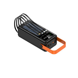 Di alta qualità 30000mAh portatile banca di energia solare Dual USB ricarica rapida <span class=keywords><strong>Mini</strong></span> Display per telefono cellulare stazione di ricarica - Product Image 4