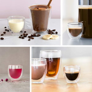 Aeofa <span class=keywords><strong>verres</strong></span> à expresso à <span class=keywords><strong>double</strong></span> <span class=keywords><strong>paroi</strong></span> tasse en verre borosilicate à <span class=keywords><strong>double</strong></span> <span class=keywords><strong>paroi</strong></span> résistant à la chaleur tasse à café en verre à <span class=keywords><strong>double</strong></span> <span class=keywords><strong>paroi</strong></span> - Product Image 3