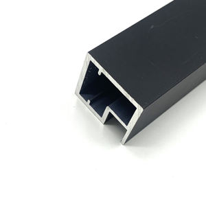 Profil en aluminium anodisé noir pour armoire de cuisine, poignée en G personnalisée sur le marché indien - Product Image 2