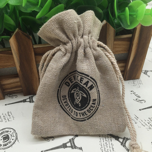 Wholesale Custom Drawstring Style Small Jute Bag with logo - Product Image 1