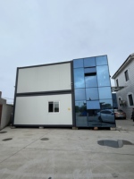 Maison conteneur préfabriquée à deux étages de 40 pieds pour chantier de construction, facile à assembler, appartement conteneur 2 chambres