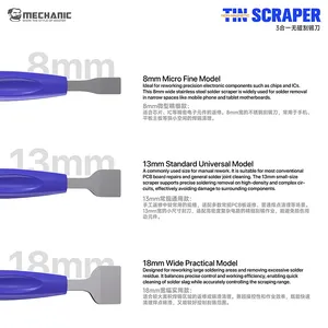 ชุดเครื่องมือขูดตะกั่ว MECHANIC <span class=keywords><strong>TS3</strong></span> 3-in-1 ใบมีดไม่เป็นแม่เหล็ก สำหรับซ่อมแผงวงจร PCB ชิป และสตีนเซล สำหรับซ่อม<span class=keywords><strong>โทรศัพท์</strong></span>มือถือ - Product Image 3