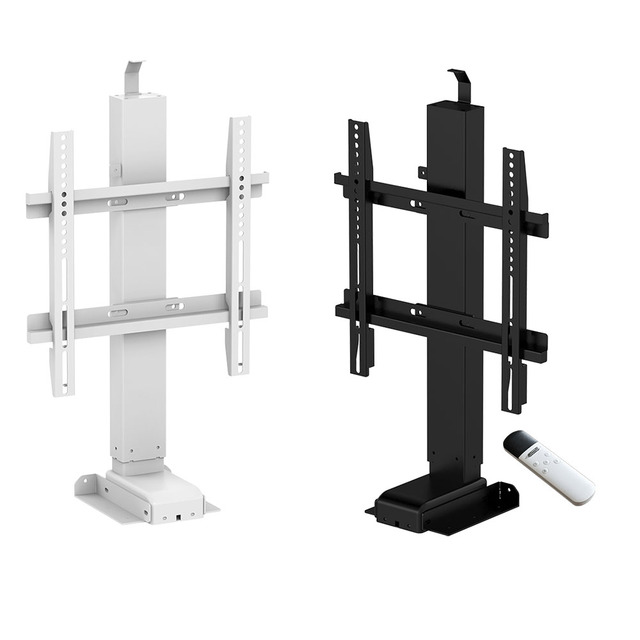 Motorized TV Supports in Cabinet Smart Electric Display Screen Invisible Remote Control Lifting Bracket With Remote Control