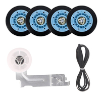 Kit de réparation de sèche-linge amélioré DC97-16782E pour Samsung - Série Pro à double roulement à billes - Kit d'entretien anti-grincement