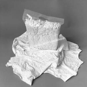 Paños de Limpieza de Algodón 100% Blancos de 10 kg, Trapos de Camiseta, Bolsa de Trapos de Algodón Tejido Blanco - Product Image 1