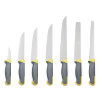 Ensemble de couteaux de Chef français classique professionnel plusieurs tailles avec lames en acier inoxydable de 7 8 9 11 pouces poignée en PP TPR utilisation dans la cuisine
