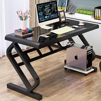 Escritorio Ergonómico Compacto de Madera para Oficina en Casa o Espacio de Estudio, para un Solo Usuario, con Opciones de Acabado Moderno