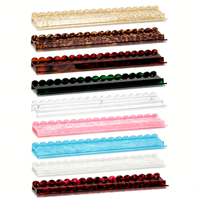Règle magnétique en acrylique en forme de U, motif écaille de tortue, pour manipulation de tuiles de Mahjong, organisateur de cartes tout-en-un, facile à nettoyer, universel pour Mahjong