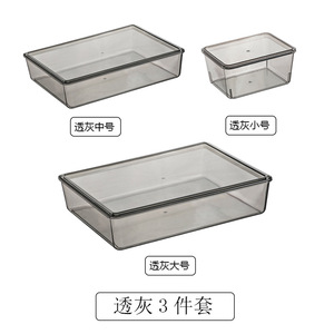 Transparent Desktop Storage Boxes With Lids Stackable Cosmetic Organizer For <b>Makeup</b> Skincare Face Masks Snacks Acrylic 3 Tier - Product Image 5