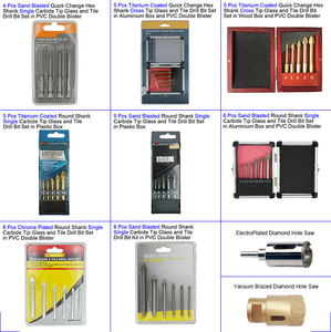 1/4 "Hex Shank Cross Cacbua Tip Kính & Mũi Khoan Gạch Cho Khoan Kính & Gạch Với Nước - Product Image 5