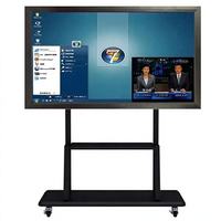 Tableau interactif intelligent 98 pouces 4K avec double OS Android 16 Octa Core 8+128G et écran tactile IR pour l'enseignement et les entreprises