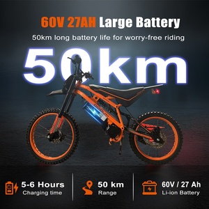 Kugoo WISH 02 Pro 2500W 60V 27AH มอเตอร์ไซด์ไฟฟ้าออฟโรดระยะทาง50กม./ชม. ความเร็วสูงสุด70กม./ชม. - Product Image 2