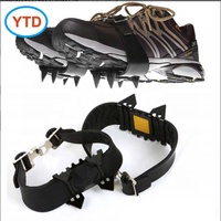 Bandeau de chaussures à crampons unisexe YTD avec griffes antidérapantes pour la glace et poignées universelles en caoutchouc et métal pour la neige YTD-022