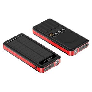Banco de Energía Solar Portátil Personalizado de 10000 mAh con Luz de Camping para Cargador Exterior - Product Image 1