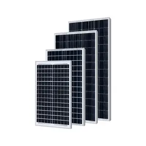 光伏太阳能电池板50W-55W光伏双面双玻组件半电池太阳能电池板中国批发价