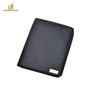 <span class=keywords><strong>Cartera</strong></span> de cuero de PU A4 de Venta caliente con bolígrafo de cierre de cremallera y bolsillo de calculadora - Product Image 6