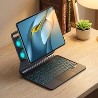 En stock pour Huawei MatePad Pro 10.8" Clavier magnétique flottant avec pavé tactile intégré et rétroéclairage 7RGB
