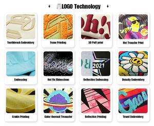 T-shirt Classique 100% Coton, Impression 3D en Relief, Coupe Oversize, Grammage Lourd, Logo Personnalisé en Mousse 3D, T-shirt pour Homme - Product Image 4