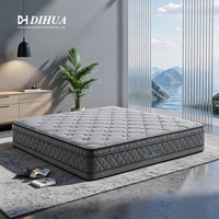 Matelas hybride à ressorts ensachés avec approvisionnement direct d'usine pour les programmes de matelas de marque personnalisée