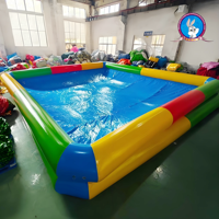 Piscine gonflable géante Piscine gonflable écologique Aire de jeux aquatique pour enfants Piscine extérieure familiale Enfants Adultes