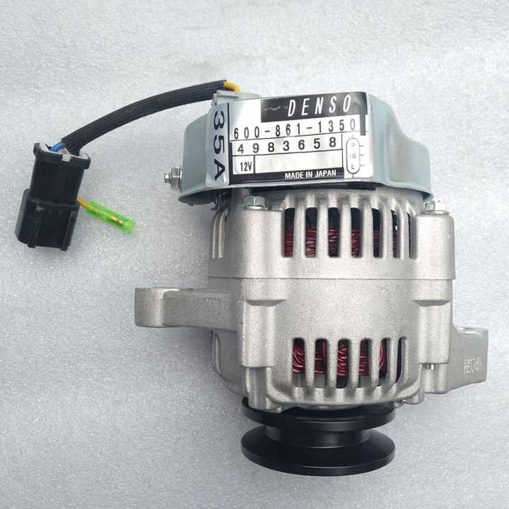 PC56-7 4D87 B3.3 QSB3.3 Diesel Engine 12V 35A Generator Alternator 