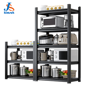 Giá Kệ Góc Bằng Thép Màu Đen Kệ Sàn Nhà Kho Ban Công Gia Dụng Nhiều Lớp Giá Trưng Bày Siêu Thị Giá Đựng Đồ - Product Image 1