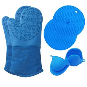 Ensemble de gants de four en silicone souple Ensemble de gants de four en silicone souple côtelé double <span class=keywords><strong>Kitchenaid</strong></span> - Product Image 5