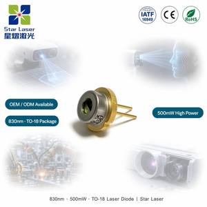 เลเซอร์ไดโอด IR TO5.6mm 500mW 830nm U-LD-83E061AP Optronics ของแท้สำหรับอุตสาหกรรมการตรวจจับปั๊มแสงเซ็นเซอร์ LIDAR - Product Image 1