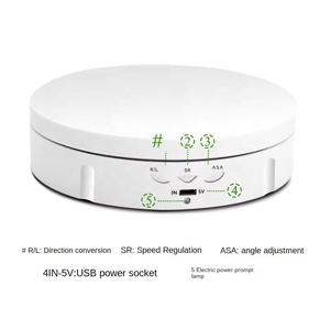 14.6cm/10kg điện ảnh studio hiển thị đứng 360 bàn xoay xoay cho quay video 10kg Công suất - Product Image 3