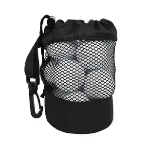 Custom Logo Polyester Mesh Golfbal Club Outdoor Carry Pouch Stand Up Gepersonaliseerde Tasje