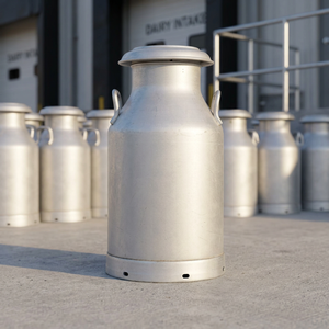 Équipement médical Inde : Bidon en aluminium de qualité alimentaire pour lait, avec couvercle anti-fuite et contrôle de température, capacité 5-50L - Product Image 6