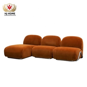 HJ HOME Salon Sièges Tacchini <span class=keywords><strong>Victoria</strong></span> Canapé modulable Canapé d'angle incurvé Canapé 3 places en tissu avec chaise longue - Product Image 1