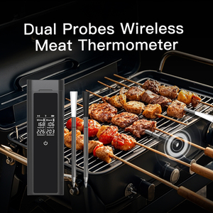 Thermomètre de cuisson numérique sans fil à double sonde avec portée ultra-longue pour four de cuisine, viande, dinde, bœuf - Product Image 6