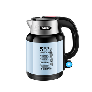 Vente directe usine – Bouilloire électrique tendance en acier inoxydable SUS 201 bleue, <span class=keywords><strong>appareil</strong></span> électroménager pour hôtel avec fonction maintien au chaud pour usage domestique - Product Image 1