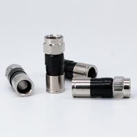Conector Coaxial de Compresión F de Cobre y Latón 3K RG6 RG59 RG11