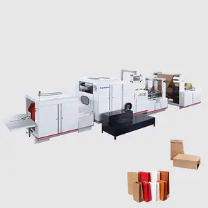 Ventes directes d'usine de nouvelle machine de fabrication de sacs en papier kraft à fond carré entièrement automatique de haute qualité
