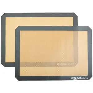 BSCI audited factory Customized Non-stick silicone coated glass fiber baking mat