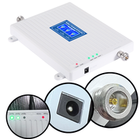Kit de amplificador de señal de teléfono móvil tribanda 850/1800/2100 MHz, extensor de señal WiFi de largo alcance 2G 3G 4G y LTE