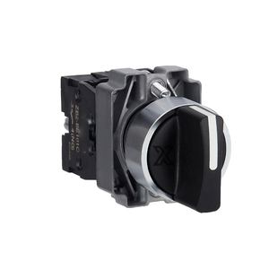 Interruptor Selector Metálico de 2 Posiciones XSX XB2BD25C con Rotación de 180° y Vida Útil de 70000 Ciclos para Selección de Modo de Equipo - Product Image 1