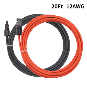 Câble d'extension solaire 4mm² 6mm² 10mm² Connecteur MC4 Câble PV 1000V 1500V CC Certifié TUV Cuivre étamé Gaine XLPE/XLPO OEM - Product Image 4