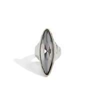 Bague Géométrique Irrégulière en Résine Dégradée Style Vintage Européen et Américain, Bijou Quotidien Polyvalent pour Femme, Cadeau Idéal - Grande Vente