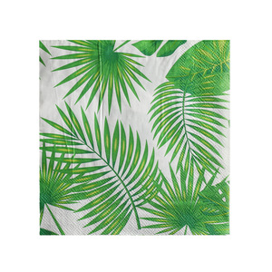 Paper Napkins Double Layer Printed Palm Leaf Design 330mmx330mm Themed Party Disposable Tableware - Product Image 5