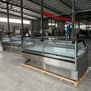 Refroidisseur de vitrine à angle droit refroidi par air avec ventilateur, conçu spécifiquement pour les boucheries à fort volume de vente - Product Image 2