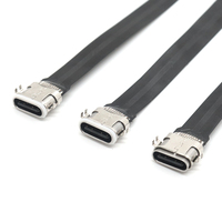 Câble de données de charge arrière de téléphone personnalisé de type C, ruban FPC, avec connecteur mâle vers femelle