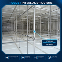 Grand réservoir d'élevage de poissons en fibre de verre SMC/GRP/FRP / bassin pour l'aquaculture RAS