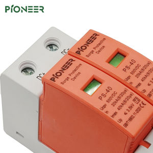 Dispositivo di <span class=keywords><strong>Protezione</strong></span> da Sovratensioni <span class=keywords><strong>Solare</strong></span> DC Certificato CE 40kA Tipo T2 con Tensione Nominale 1000V per <span class=keywords><strong>Protezione</strong></span> da Fulmini nei Sistemi Solari - Product Image 5