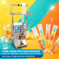 Machine de remplissage et de scellage verticale économique pour la production de bâtonnets de glace, de gelée, de miel en petits sachets – Excellent rapport qualité-prix